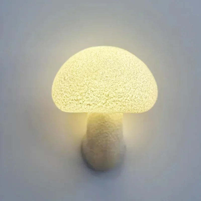 Cream Mushroom Wall Lamp Outdoor/Indoor