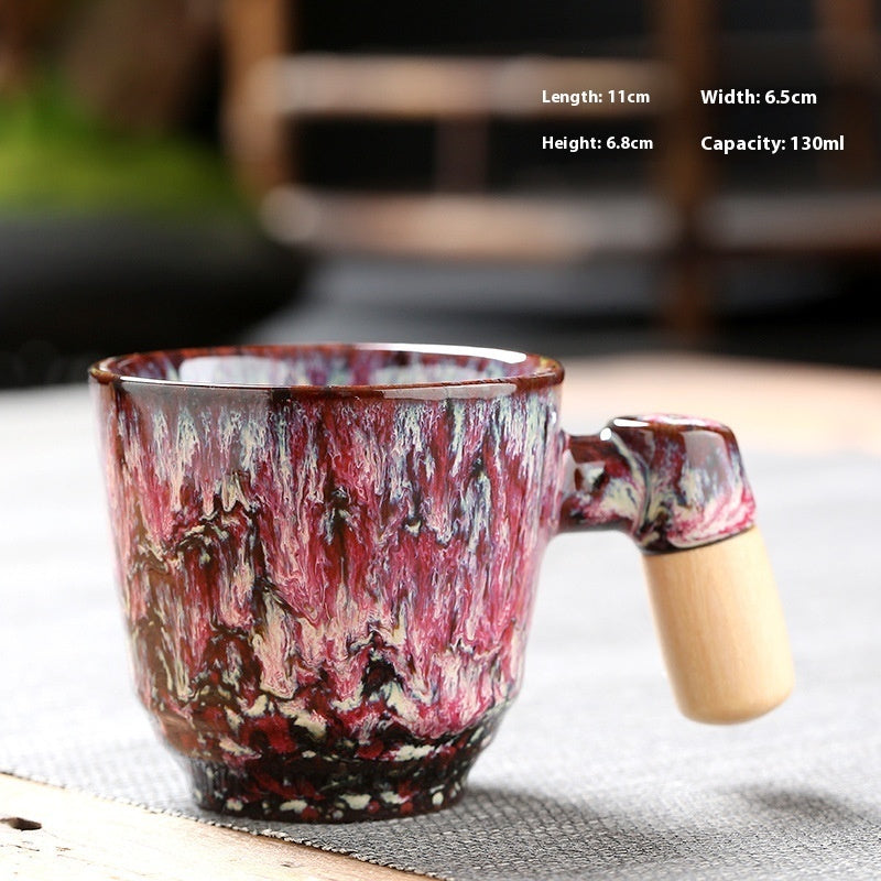 Wooden Handle Ceramic Cup Dahuaware