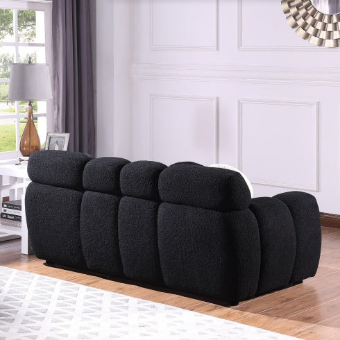 64.98 Length ,35.83 Deepth ,human Body Structure For USA People, Marshmallow Sofa,boucle Sofa ,2 Seater, LIGHT BROWN BOUCLE