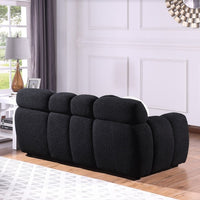 64.98 Length ,35.83 Deepth ,human Body Structure For USA People, Marshmallow Sofa,boucle Sofa ,2 Seater, LIGHT BROWN BOUCLE