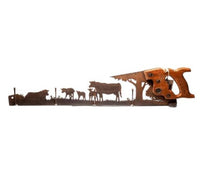 Metal Art Elk Cattle Car Hand Cutting Hand Saw