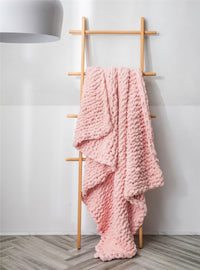 Woven Blanket Chenille Stick Knitted Blanket