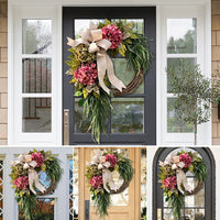 Decorative Wreath With Hydrangea