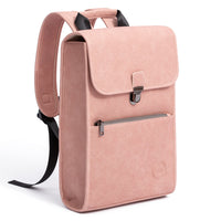 Creative Faux Leather Simple Thin Space Saving Backpack