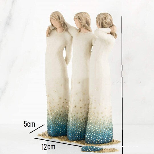 Three Female Resin Sculpture