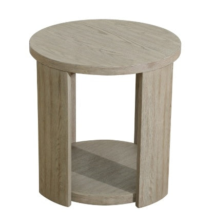 Walnut MDF And Oak Living Room Side Table