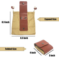 Outdoor Picking Multifunctional Bag Folding Canvas Kit Harvest Pouch For Forest Camping Hiking Hunting