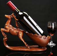 Creative home European deer red wine rack decoration cabinet room decoration rack living room wine bottle rack crafts