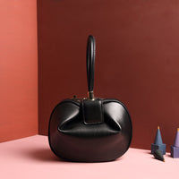 Leather fashion dumplings handbag