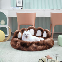 Bear Paw Shape House  With Removable Washable Bed Mat For Deep Sleeping - Keeping Warm