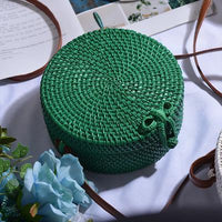 Woven Round Crossbody