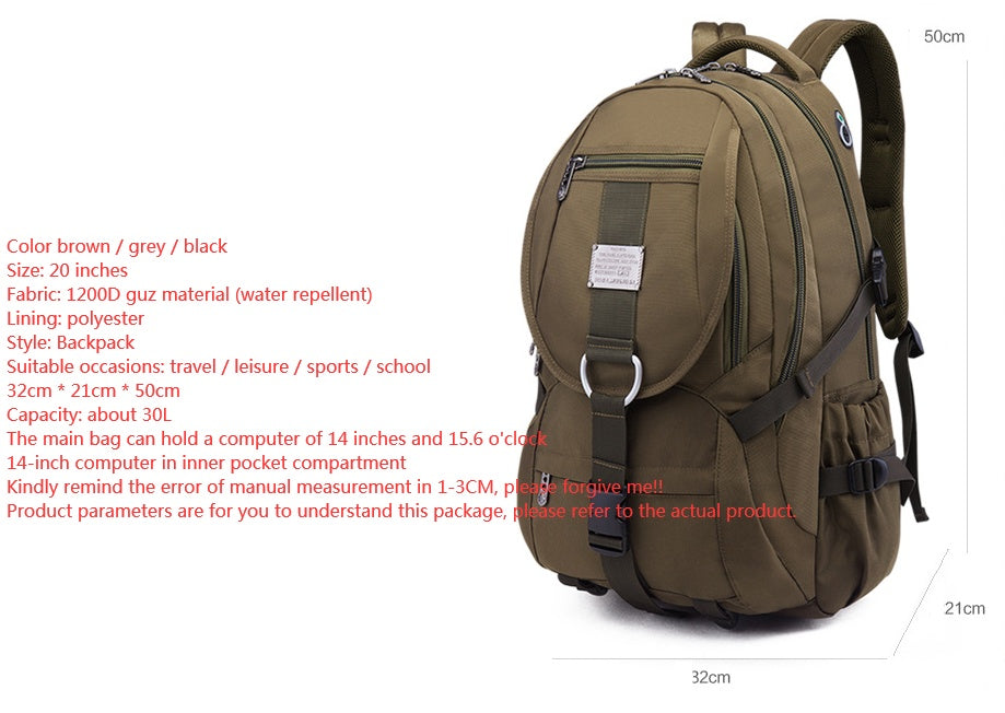 New European and American Oxford travel backpack