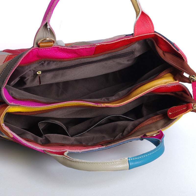 Top layer cowhide handbags