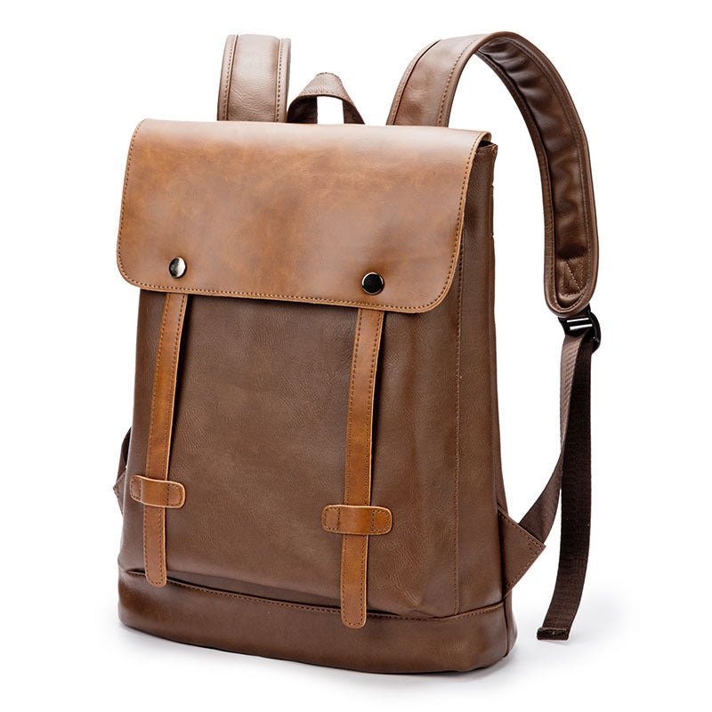 Backpack College Wind Leather