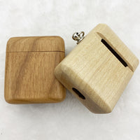 Compatible with Airpods 2nd Generation Wooden Earphone Shell With Charging Port