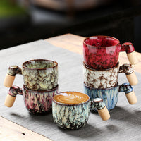 Wooden Handle Ceramic Cup Dahuaware