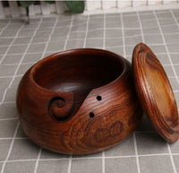 Handmade Wooden Yarn Bowl