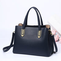 Solid leather middle aged mother bag