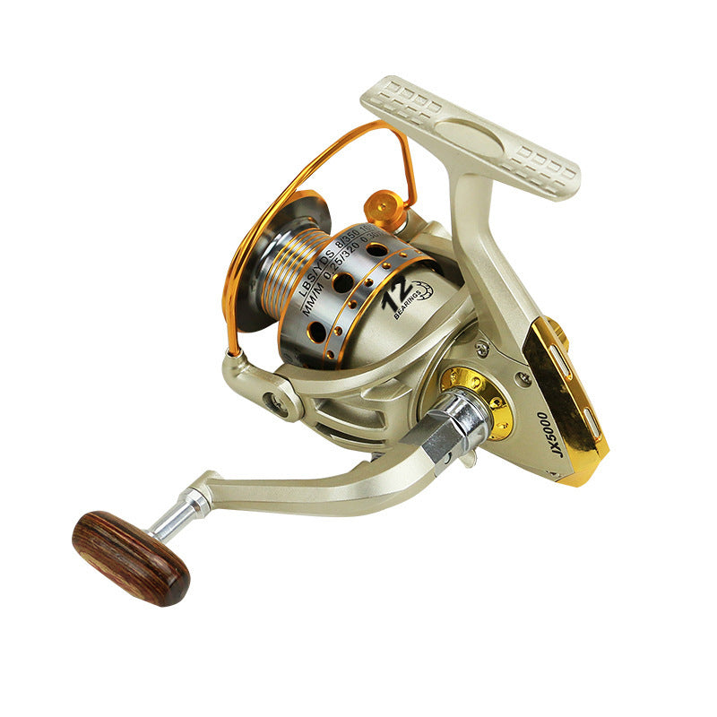 Dasino 12-axis wooden handle metal head reel