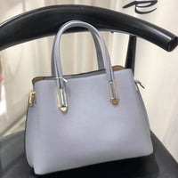 Solid leather middle aged mother bag