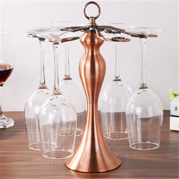 Wine glass rack upside down