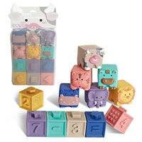 Soft Plastic Building Blocks For Infants And Young  Children