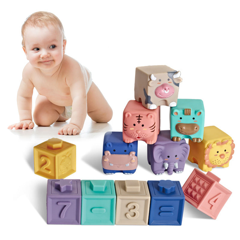 Soft Plastic Building Blocks For Infants And Young  Children