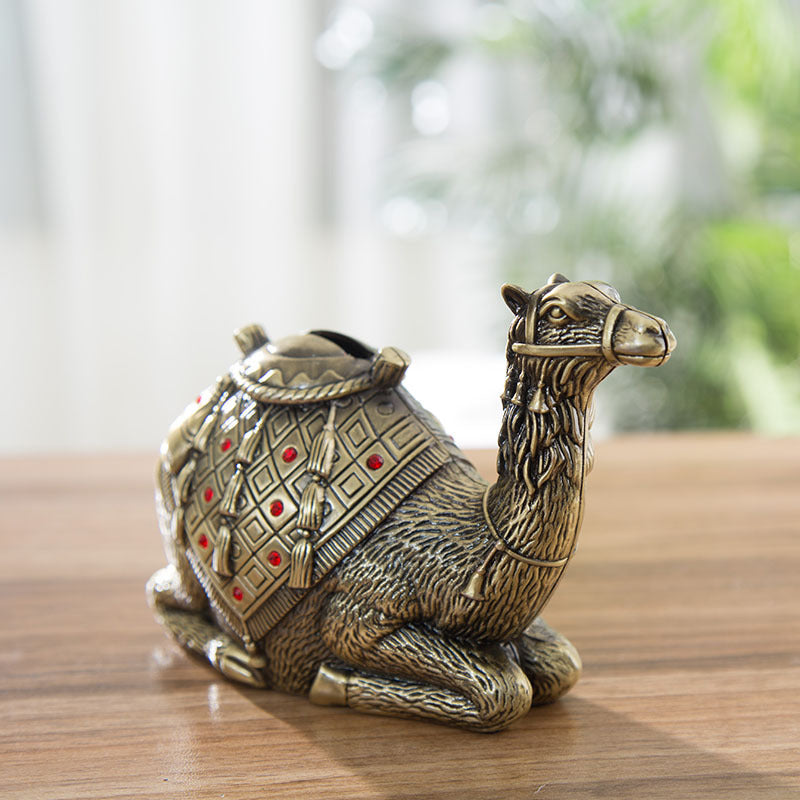 Desert Camel Piggy Bank Golden Handicraft