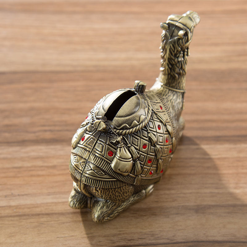 Desert Camel Piggy Bank Golden Handicraft