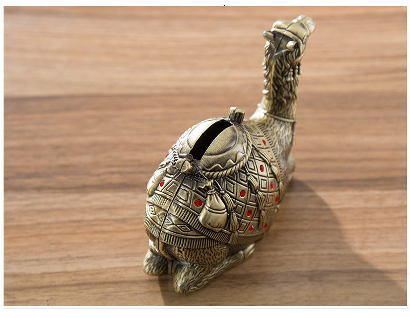 Desert Camel Piggy Bank Golden Handicraft