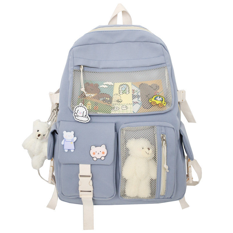 Large Capacity Backpack Multi-pocket School Bag