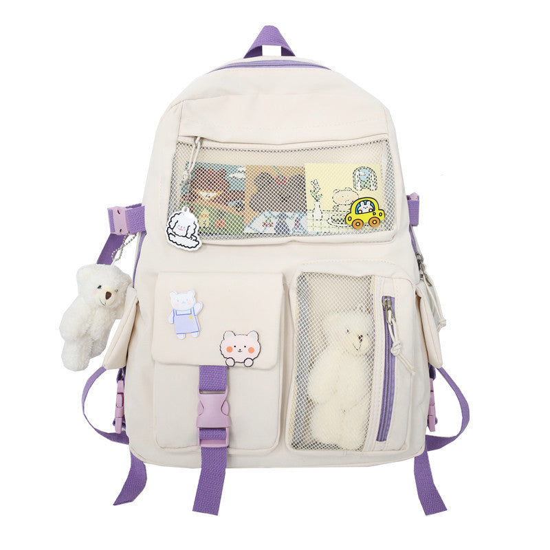 Large Capacity Backpack Multi-pocket School Bag