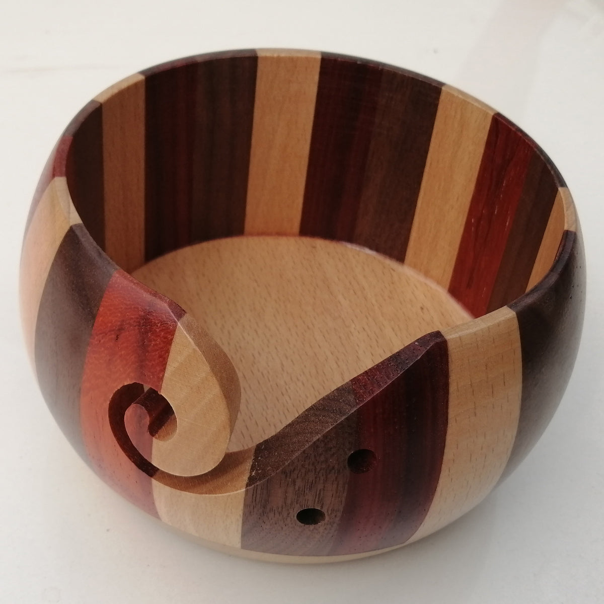 Handmade Wooden Yarn Bowl