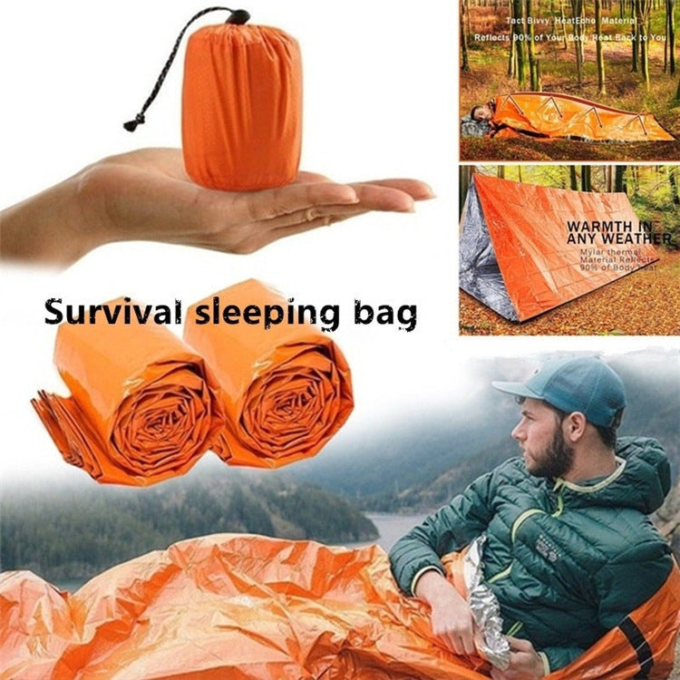 Outdoor Emergency Survival Sleeping Bag Portable Waterproof Reusable Rescue Thermal Blanket