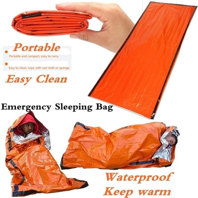 Outdoor Emergency Survival Sleeping Bag Portable Waterproof Reusable Rescue Thermal Blanket