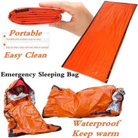 Outdoor Emergency Survival Sleeping Bag Portable Waterproof Reusable Rescue Thermal Blanket