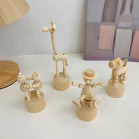 Small Wood Animal  Room Decorations