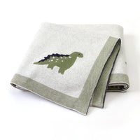 Baby Blanket Cartoon Little Dinosaur Knitted Baby Blanket Quilt