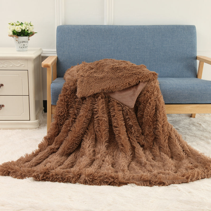 Background Blanket Pv Velvet Double Layer Blanket