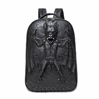 Batman Embossed Backpack Logo Custom Student Computer Trend Bag