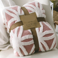 Thickened Shu Cotton Velvet Jacquard Blanket Lamb Velvet Siesta Blanket