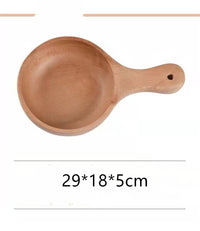 Wooden Water Scoop Creative Wooden Bowl With Handle