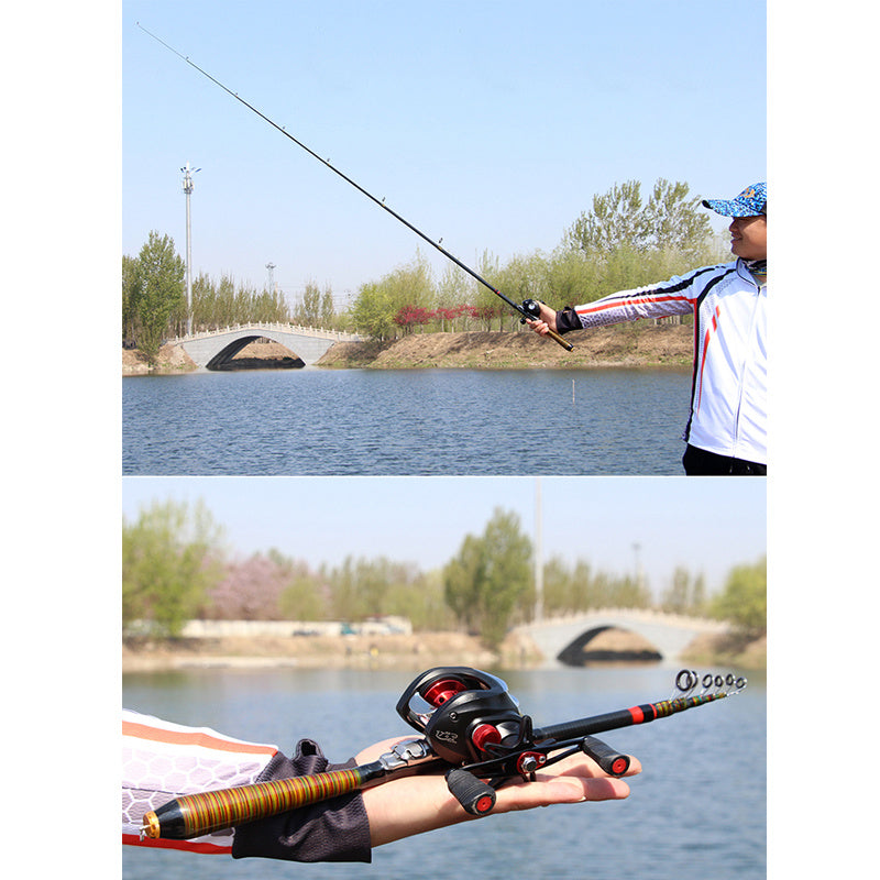 Telescopic Rock Fishing Rod Spinning Fly Carp Feeder Carbon Fiber Pesca Mini Travel Rod Reel Seat