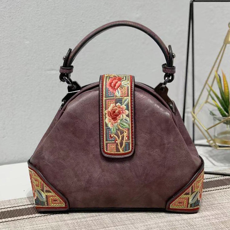 Retro Style Embroidery Collocation Cheongsam Portable Messenger Shoulder Bag