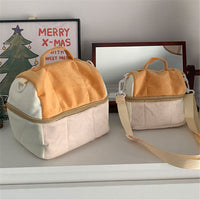 Cute Toast Cosmetic Bag Large