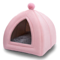 Closed folding cat litter house