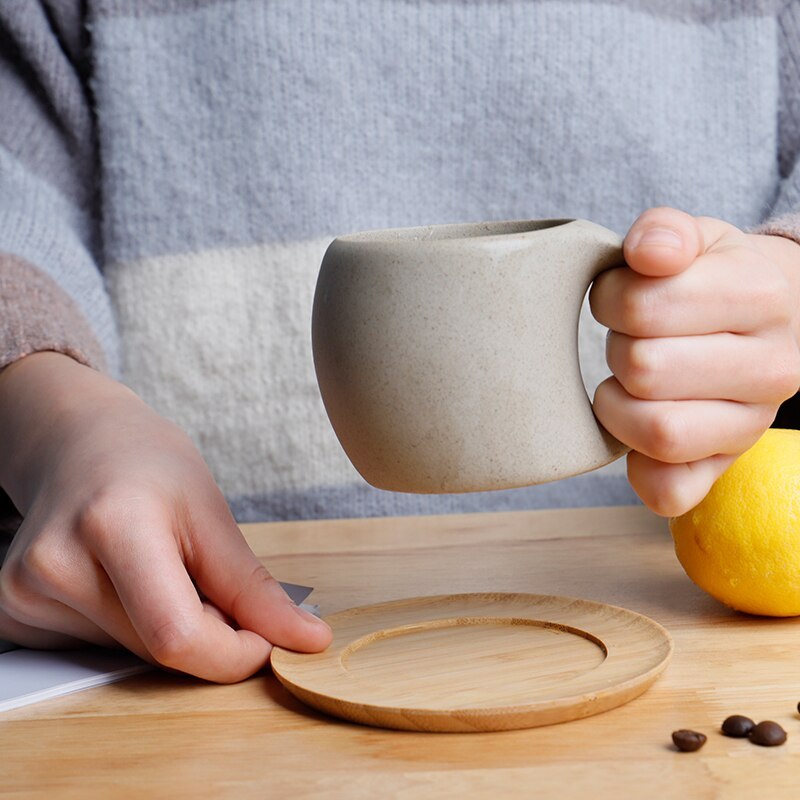 Simple Personalized Ceramic Mug With Handle