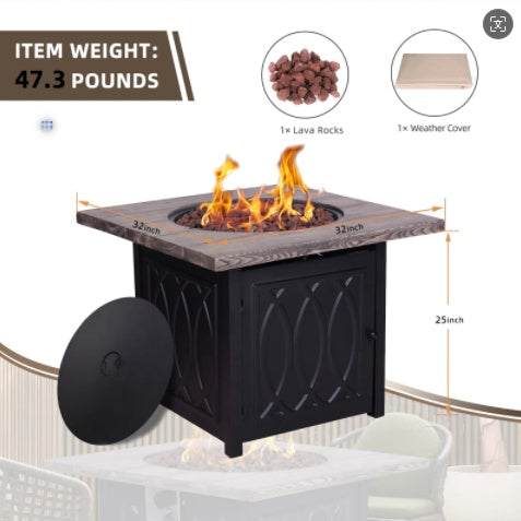 Propane Outdoor Fire Pit Table