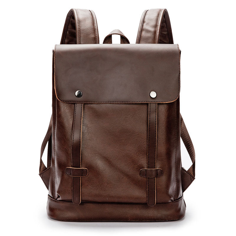 Backpack College Wind Leather