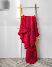 Woven Blanket Chenille Stick Knitted Blanket